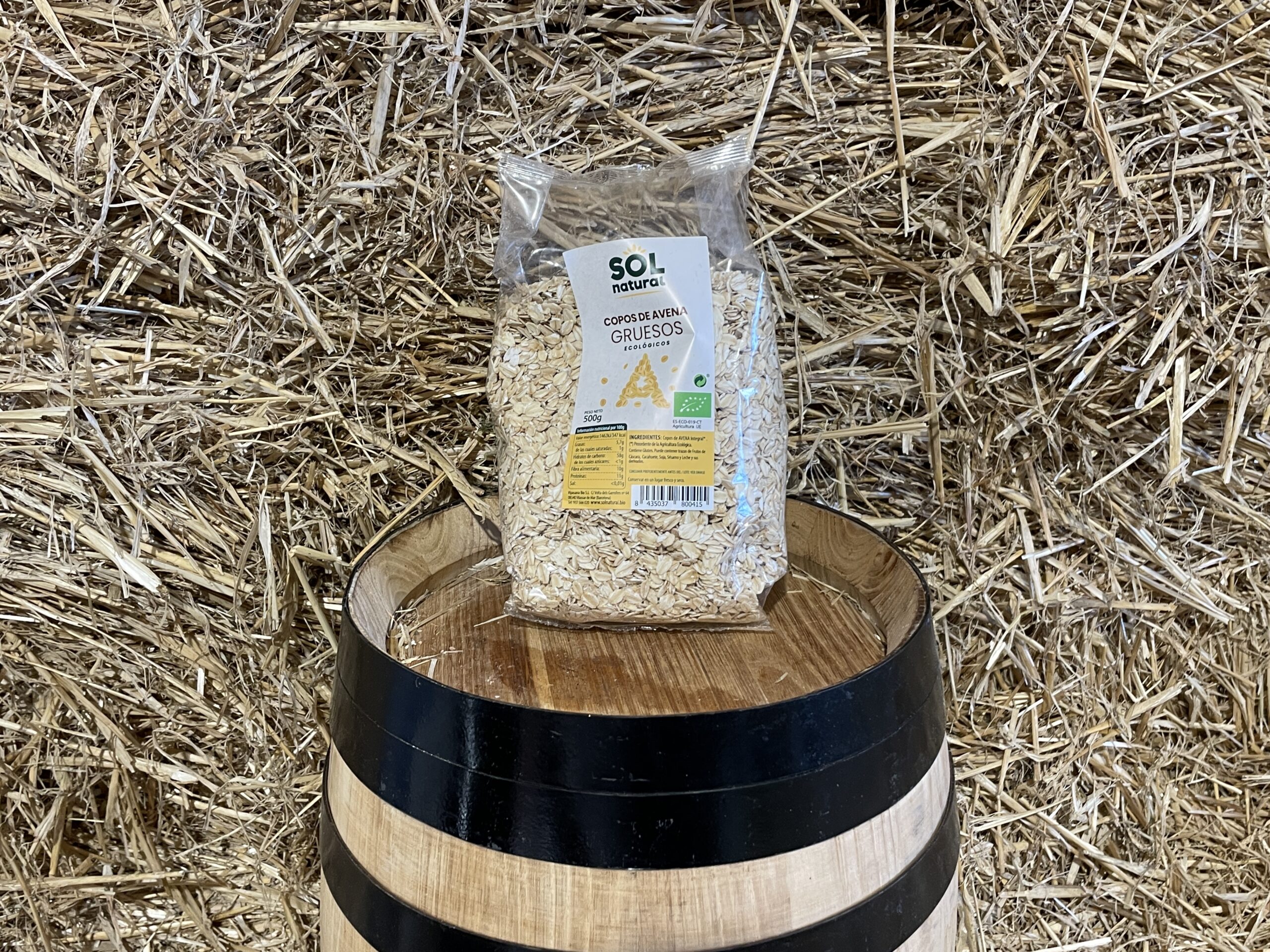 Big Organic Oat Cups Sol Natural 500gr